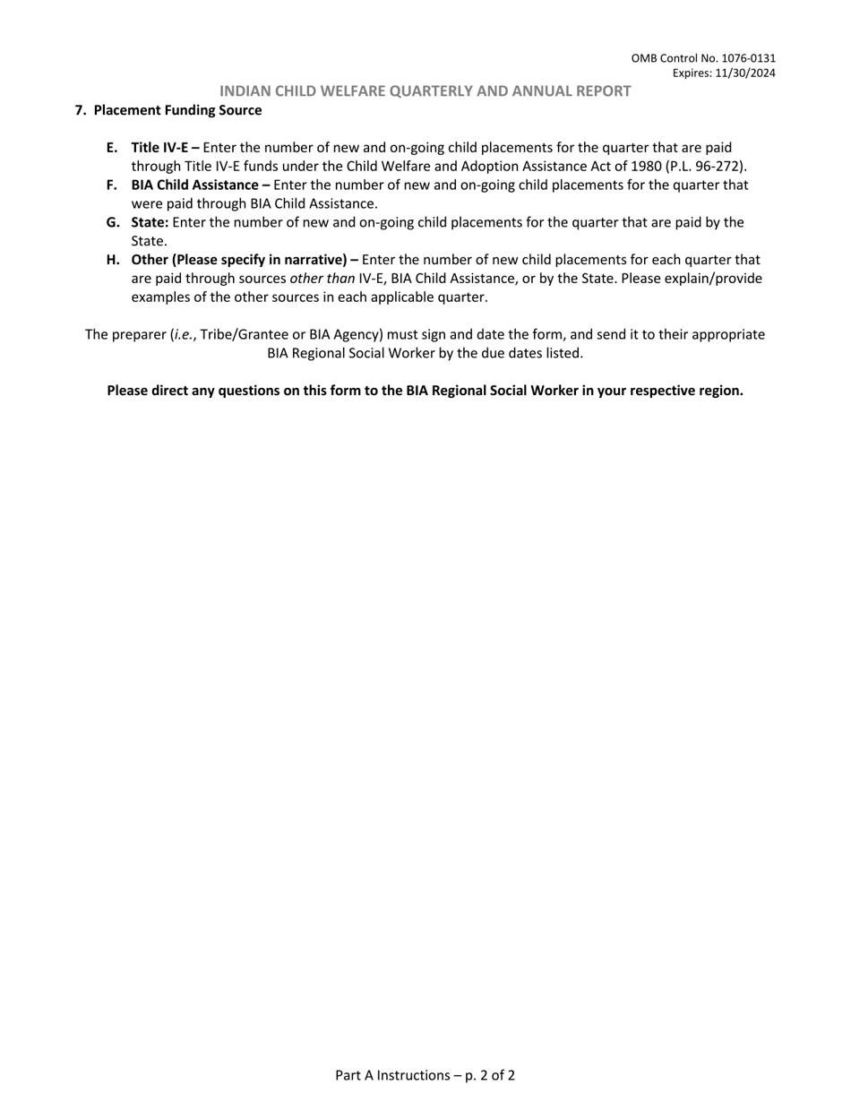 Indian Child Welfare Quarterly and Annual Report, Page 4