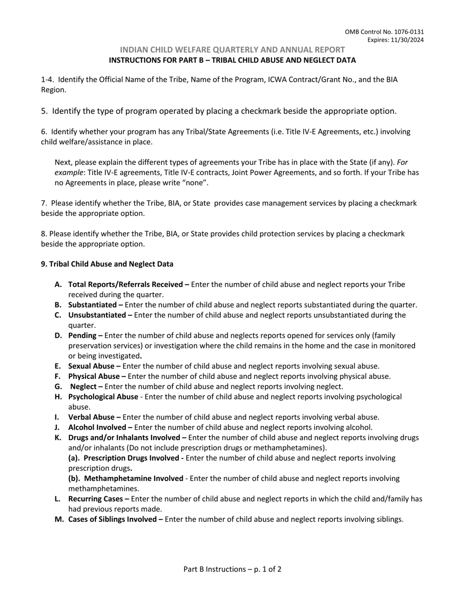 Indian Child Welfare Quarterly and Annual Report, Page 7