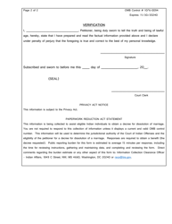 Application for Dissolution of Marriage, Page 2
