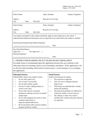 Student Enrollment Application for Students Enrolled in Bureau-Funded Schools, Page 3