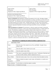 Student Enrollment Application for Students Enrolled in Bureau-Funded Schools, Page 4