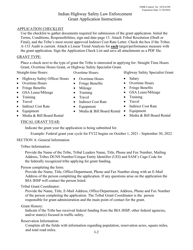 Law Enforcement (Le) Grant Application - Indian Highway Safety Program, Page 2