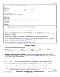Form FL-676 Request for Determination of Support Arrears - California