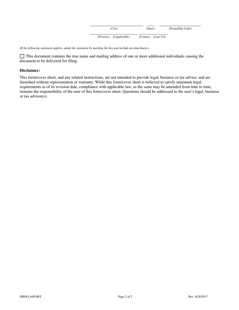 Statement of Dissociation - Colorado, Page 2