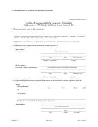 Statement of Correction Correcting a Mistakenly Filed Domestic Entity That Was Meant to Be a Different Form of Domestic Entity - Article 55 Cooperative Association - Colorado, Page 3