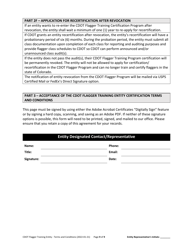 CDOT Flagger Training Entity Terms and Conditions - Colorado, Page 9