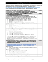 CDOT Flagger Training Entity Certification Application - Colorado, Page 5