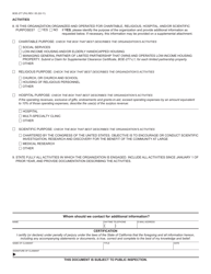 Form BOE-277 Claim for Organizational Clearance Certificate - Welfare Exemption - California, Page 4