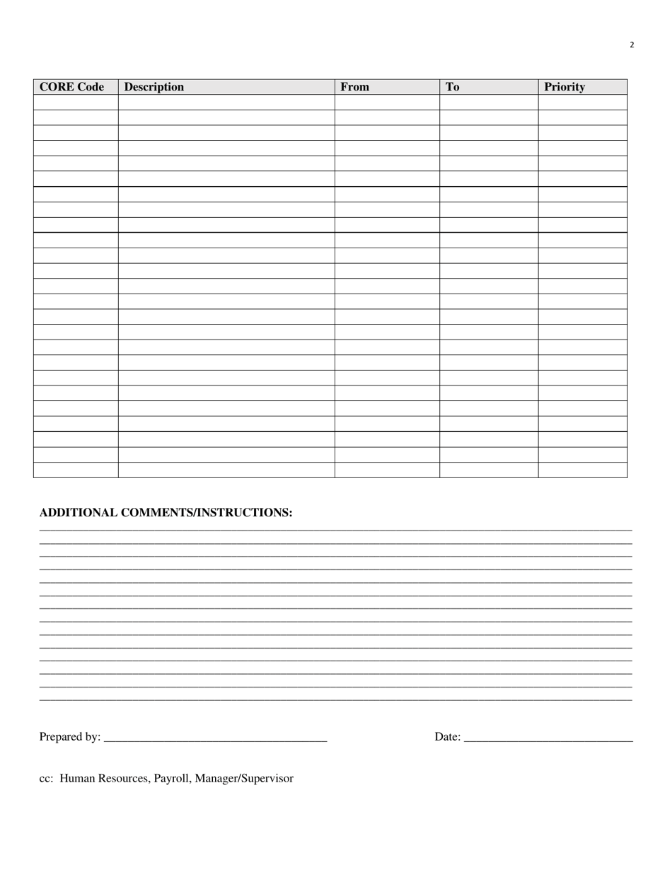 Form FMLA-HR2C Core Ct Coding for Medical Leave, Family Leave or Military Family Leave - Connecticut, Page 2