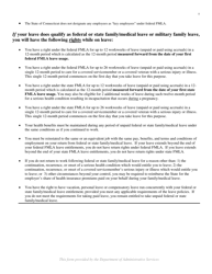 Form FMLA-HR2A Notice of Eligibility and Rights and Responsibilities Regarding Employee Request for Medical Leave, Family Leave or Military Family Leave - Connecticut, Page 5
