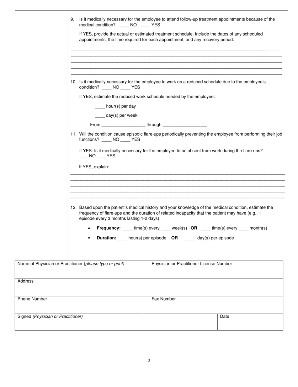 Form P33A Employee Medical Certificate - Connecticut, Page 3