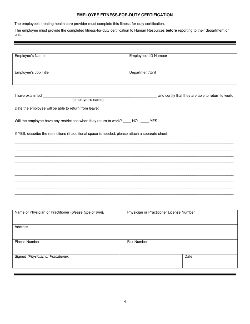 Form P33A Employee Medical Certificate - Connecticut, Page 4
