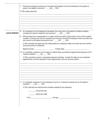 Form P33B Caregiver Medical Certificate - Connecticut, Page 3