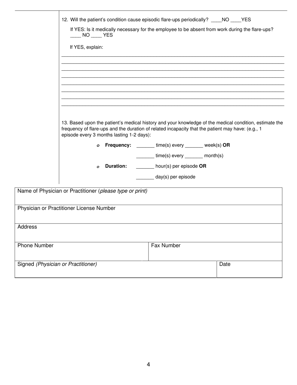 Form P33B Caregiver Medical Certificate - Connecticut, Page 4