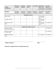 Form FMLA-HR1 Employee Request for Medical Leave, Family Leave or Military Family Leave - Connecticut, Page 4