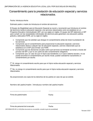 Document preview: Consentimiento Para La Prestacion De Educacion Especial Y Servicios Relacionados - Georgia (United States) (Spanish)