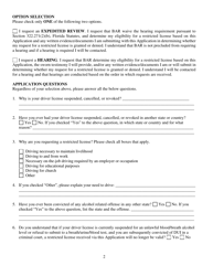 Form HSMV78306 Application for Administrative Hearing - Florida, Page 2