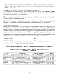 Form HSMV78306 Application for Administrative Hearing - Florida, Page 3