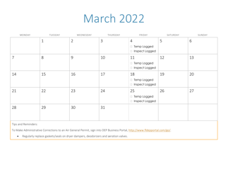 Compliance Calendar for Florida Perchloroethylene Dry Cleaners - Florida, Page 10