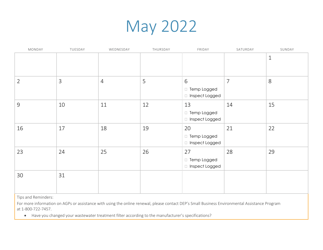 Compliance Calendar for Florida Perchloroethylene Dry Cleaners - Florida, Page 14