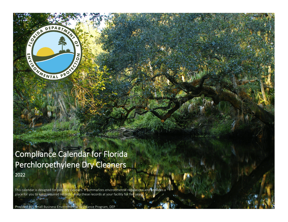 Compliance Calendar for Florida Perchloroethylene Dry Cleaners - Florida, Page 1