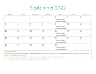 Compliance Calendar for Florida Perchloroethylene Dry Cleaners - Florida, Page 22