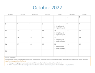 Compliance Calendar for Florida Perchloroethylene Dry Cleaners - Florida, Page 24