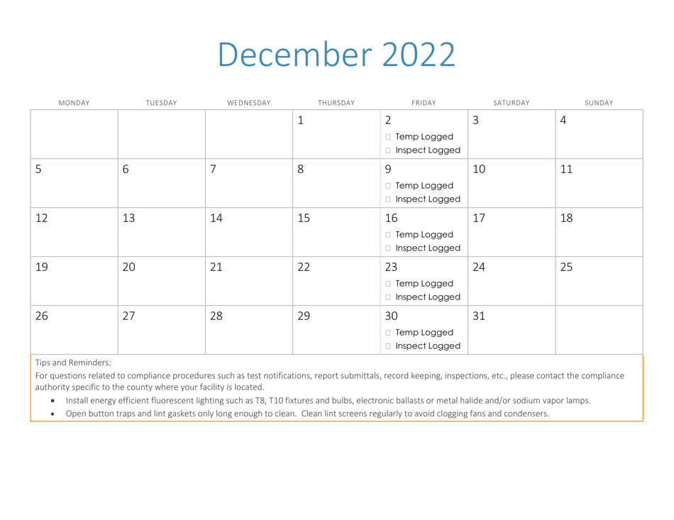 Compliance Calendar for Florida Perchloroethylene Dry Cleaners - Florida, Page 28