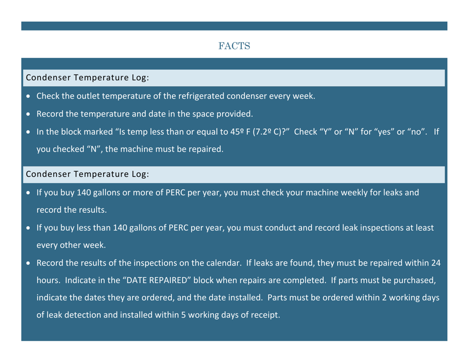 Compliance Calendar for Florida Perchloroethylene Dry Cleaners - Florida, Page 4