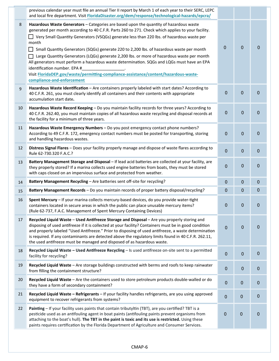 Florida Clean Marina Guide to Designation With Clean Marina Action Plan - Florida, Page 11