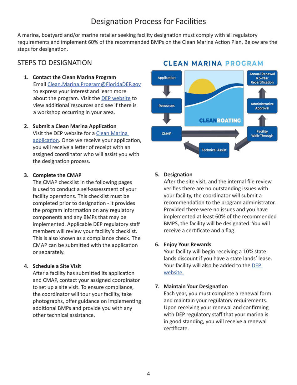 Florida Clean Marina Guide to Designation With Clean Marina Action Plan - Florida, Page 4