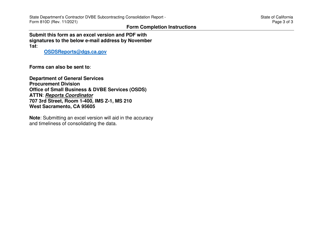 Form DGS PD810D State Department&#039;s Contractor Dvbe Subcontracting Consolidation Report - California, Page 5