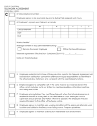 Form STD200 Telework Agreement - California, Page 2