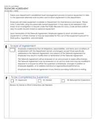 Form STD200 Telework Agreement - California, Page 4