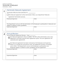 Form STD200 Telework Agreement - California, Page 6