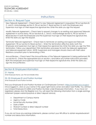 Form STD200 Telework Agreement - California, Page 8