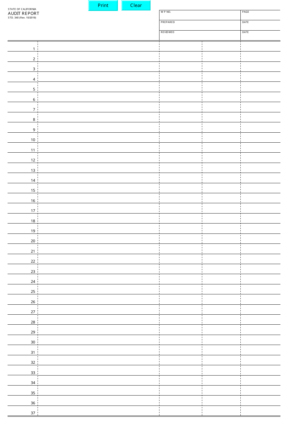 Form STD.340 - Fill Out, Sign Online and Download Fillable PDF ...