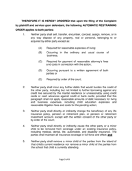 Form 2F-P-559 Complaint for Divorce; Automatic Restraining Order; Summons to Answer Complaint - Hawaii, Page 5