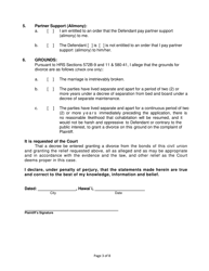 Form 2F-P-560 Complaint for Civil Union Divorce; Automatic Restraining Order; Summons to Answer Complaint - Hawaii, Page 3