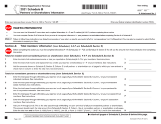 Form IL-1065-X Amended Partnership Replacement Tax Return - Illinois, Page 4