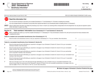 Form IL-1041 Fiduciary Income and Replacement Tax Return - Illinois, Page 4