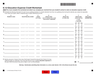 Form IL-1040 Schedule ICR Illinois Credits - Illinois, Page 2