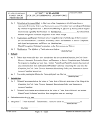 Form 1F-P-841 Affidavit of Plaintiff (For Uncontested Civil Union Divorce) - Hawaii, Page 2