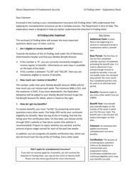 Ui Finding Letter - Explanatory Sheet - Illinois