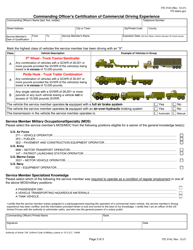 Form ITD3143 Application for Even Exchange Cdl Military Knowledge and Skills Test Waiver - Idaho, Page 3