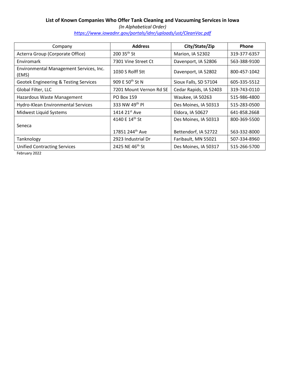 DNR Form 542-0811 Underground Storage Tank Flood Damage Certification Form - Iowa, Page 5