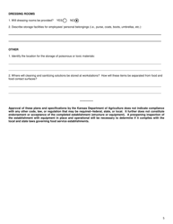 Plan Review Application for Food Establishments - Kansas, Page 5