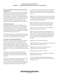 State Form 49192 Schedule E-7 Apportionment for Interstate Transportation - Indiana, Page 2