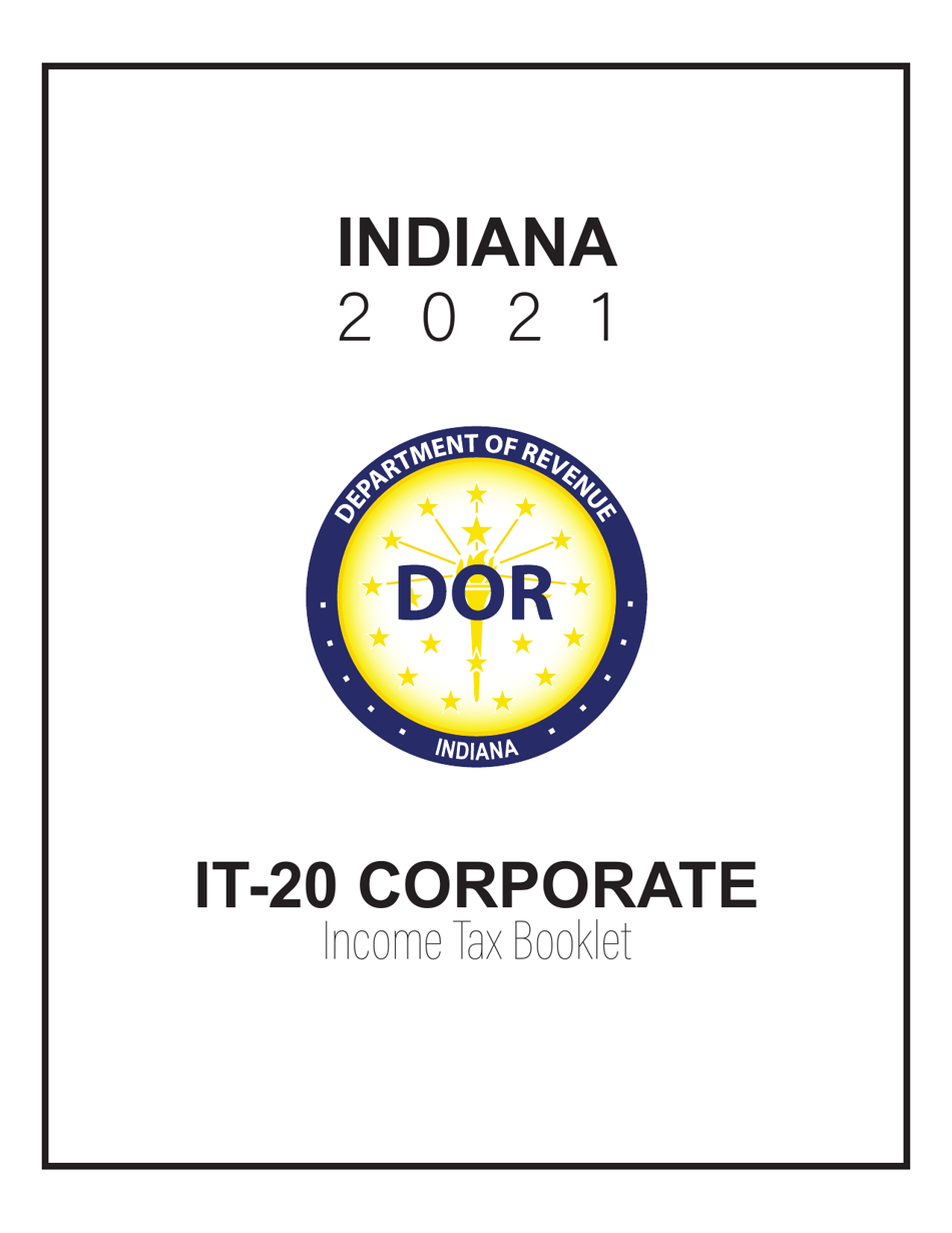 Instructions for Form IT-20, State Form 44275 Indiana Corporate Adjusted Gross Income Tax Return - Indiana, Page 1