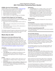 Instructions for Form IT-65, State Form 11800 Indiana Partnership Return - Indiana, Page 3